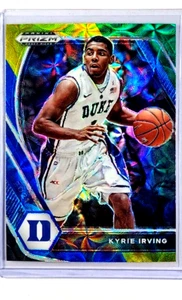 2021 Panini Prizm Draft Picks Choice Blue Yellow & Green #62 Kyrie Irving Duke - Picture 1 of 2