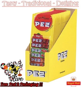 PACKS OF 6 PEZ SWEETS REFILLS 1 2 4 6 8 18 FRUIT FLAVOUR SWEETS FOR DISPENSER - Picture 1 of 7