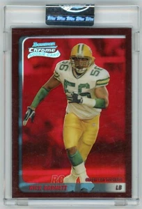 J818 NICK BARNETT RC 2003 BOWMAN CHROME RED REFRACTOR /235 UNCIRCULATED PACKERS - Picture 1 of 2