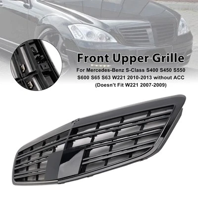 Front Grill Grille Fit Mercedes Benz S-Class W221 S550 S600 S63 S65 2010-2013 Foto 1 de 4