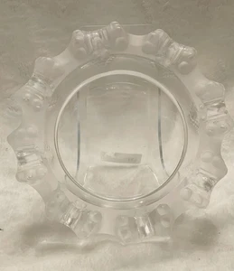 Vintage Lalique Cannes octopus Crystal Bowl Cigar Ashtray Signed 7.5" - Picture 1 of 4