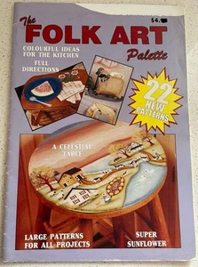 💐 Book ~~ THE FOLK ART PALETTE ~~ 22 Patterns Decorative Painting Tole - Picture 1 of 7