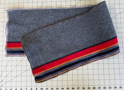 Pendleton Wool Camp Blanket weight Fabric Remnant 40x9.5" F136 - Image 1 of 4