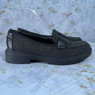 Clarks Westlynn Mujer Talla 8.5M Zapatos Gris Negro Cómodos Moda Carrera Mocasines Foto 1 de 4