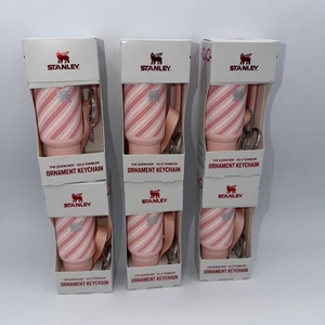 Stanley 2025 Christmas Ornament Keychain Strawberry Cream Twist Mini Tumbler 1 - Picture 1 of 7