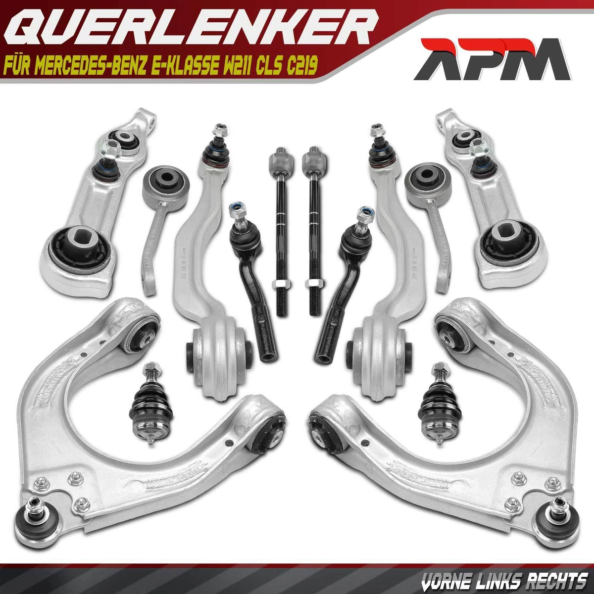 BESTPRICE Querlenker-Set | Für Mercedes E-Klasse W211/CLS