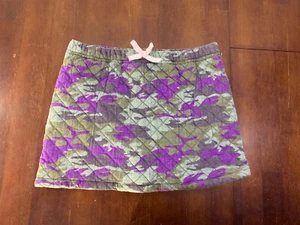 Girls Bass Pro Kids Collection Size 12 Purple Green Camo Quilt Stitch Skirt - Picture 1 of 7