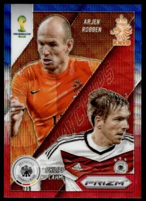 2014 Panini FIFA World Cup Brazil Prizm Matchups Prizms Yellow and Red Arjen - Image 1 of 2