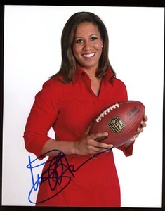 LISA SALTERS signed 8x10 Foto Autogramm AUTO AUTHENTIC NFL Ansager ESPN - Bild 1 von 1