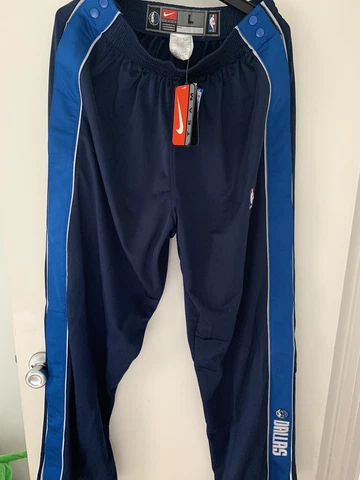 Nike NBA Dallas Mavericks Warm Up all button pants Men sz L BNWT 2001 Doncic LE Cover