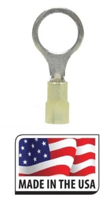 (50 PC) 12 - 10 NYLON RING TERMINALS 1/2" SIZE ELECTRICAL CONNECTOR - Picture 1 of 1