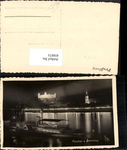 410871,Slovakia Bratislavy Bratislava Pressburg Teilansicht Burg Dampfer - Picture 1 of 1