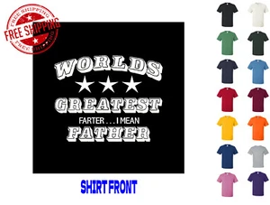 Graphic T Shirt Worlds Greatest Farter S M L XL 2XL 3XL Gildan Brand - Picture 1 of 4