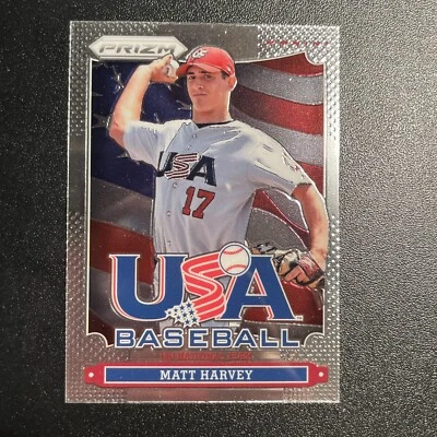MATT HARVEY 2013 Panini Prizm Team USA Baseball INSERT #USA5 NEW YORK METS B2 - Image 1 of 2