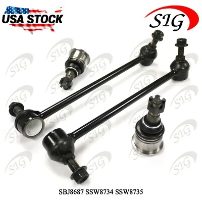 For 1995 - 2002 Lincoln Continental Front Lower Ball Joint Sway Bar Link 4PC Kit - Image 1 of 4