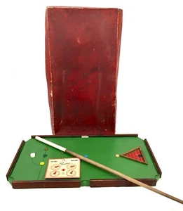 Antique 1930s Tabletop Snooker Parlour Game by Palitoy Bob-Snooker Boxed - Picture 1 of 10