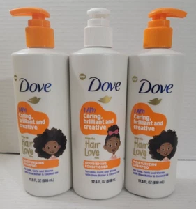 Lot of 3 Dove Kids Care Shampoo & Conditioner for Coils & Curls 17.5oz each - Picture 1 of 1