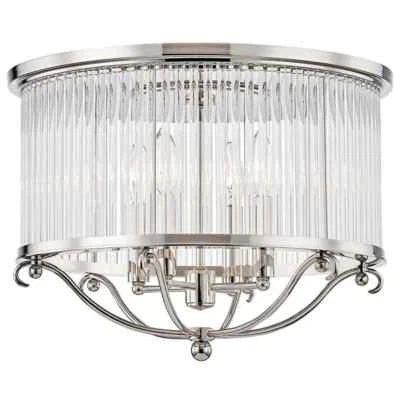 Hudson Valley MDS201-PN Glass No.1 4 Light 19" Wide Flush Mount Ceiling Fixture - Image 1 of 4