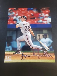 BILL MUELLER SAN FRANCISCO GIANTS ACTION SIGNED 8x10- COA - Picture 1 of 2