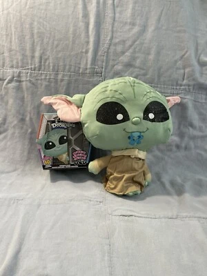 NEW Doorables Puffables Plush Star Wars: The Mandalorian 10” - Grogu with Frog - Image 1 of 2