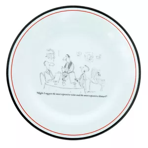 Restoration Hardware The New Yorker Arnie Levin " Might I Suggest " Cheese Plate - Picture 1 of 2