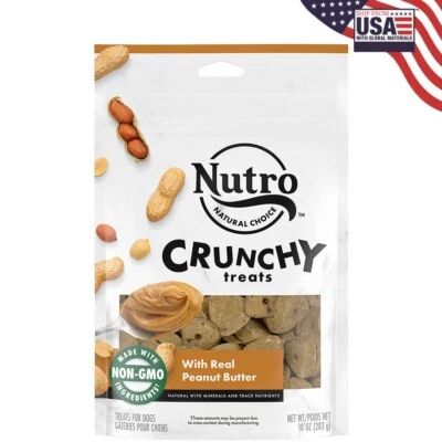 NUTRO Crunchy Dog Treats with Real Peanut Butter, 16 oz. Bag - Image 1 of 4