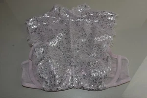 NEW Victoria's Secret DREAM ANGELS Metallic High Neck Bra Pink Silver 32D - Picture 1 of 5