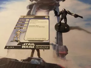 Star Wars Miniatures Bounty Hunters 57 Mandalorian Commander - Imagen 1 de 1