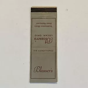 Vintage STREICHHOLZBUCH COVER Blosser's Steakhouse Restaurant, Logan, Ohio - Bild 1 von 2