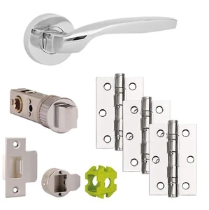 Jigech Quadra Türdrückerpaket Chrom poliert - Bild 1 von 3