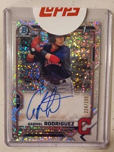 2021 Bowman Chrome Gabriel Rodriguez 1st Prospect Speckle Auto /299 Refractor - Picture 1 of 4