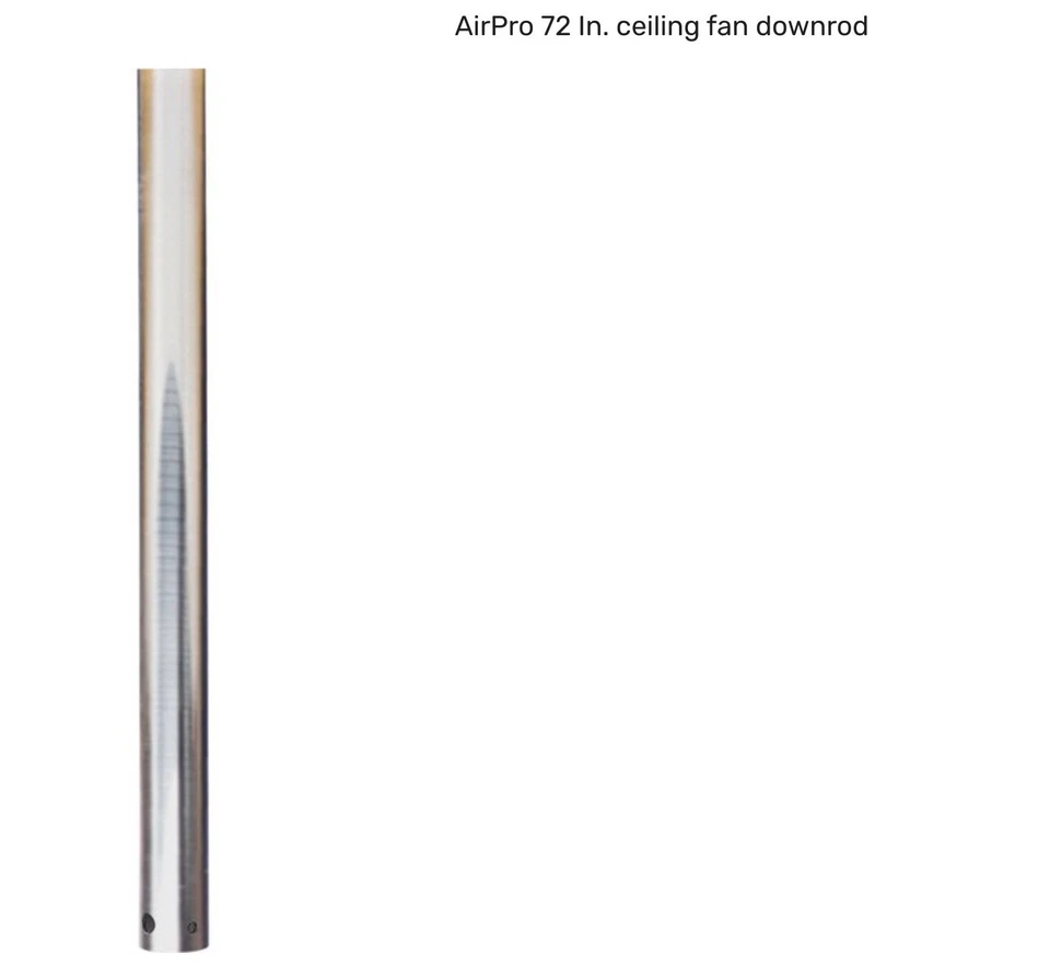 Progress Lighting P2609 Nickel 72" Ceiling Fan Downrod - Image 1 of 3