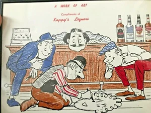 Vintage Kappy’s Liquors Erinnerungsbild 1973 "Kunstwerk" - Bild 1 von 3