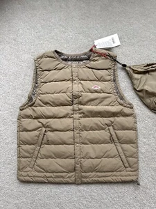 Danton Taffeta Inner Down Vest Women Size S Sand Beige - Picture 1 of 9