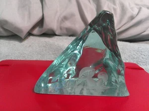 Vintage R. Strand Borneson Iceberg Glass Mushroom Etched - Hovmantorp Sweden *VG - Bild 1 von 14