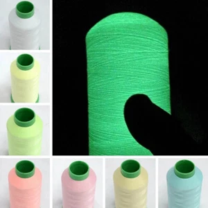 1000 Yards Spool Luminous Glow In the Dark DIY Machine Embroidery Sewing Thread - Picture 1 of 15