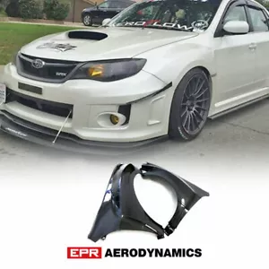 Kit guardabarros delantero ventilado de carbono brillante estilo SUBARU Impreza GRB STI - Imagen 1 de 8