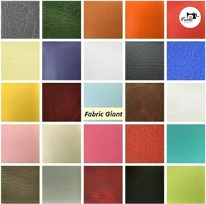 Leatherette Vinyl Upholstery Fabric Fire Retardant Faux Leather 140cm Wide - Picture 1 of 29