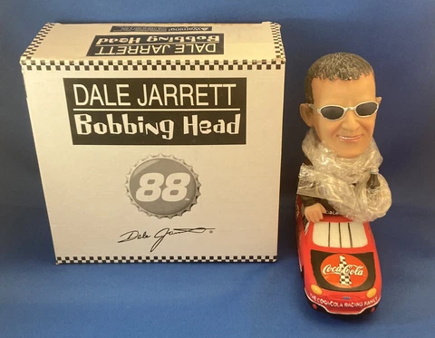 2002 DALE JARRETT BOBBLE HEAD NODDER NASCAR FIGURE MINT IN BOX BEAUTIFUL Cover