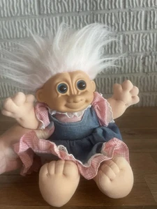 Vintage Russ, Spielzeug Troll Puppe - 12 Zoll große Plüschpuppe - Bild 1 von 4