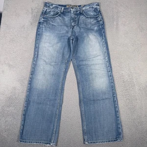 BKE Buckle Jeans Herren 36x34 (passt 36x32) Seth Straight Leg Denim Faded Blue - Bild 1 von 11
