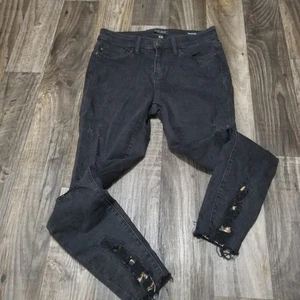 Judy Blue Jeans Womens 9/29 High Rise Straight Fit Stretch Black Denim Pants - Picture 1 of 18