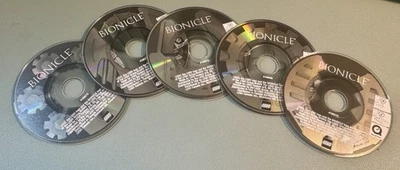 Conjunto de 5 jogos de PC Bionicle Toa Metru mini-CD - discos promocionais LEGO raros (não testados) - Imagem 1 de 4