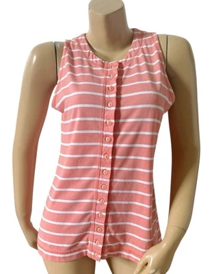 Camiseta sin mangas JORDACHE para mujer talla mediana vintage sin mangas con botones delanteros Foto 1 de 4