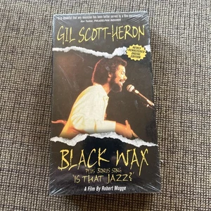 Gil Scott-Heron Black Wax Plus Bonus Song Is this Jazz Robert Mugge VHS NEW - Imagen 1 de 3