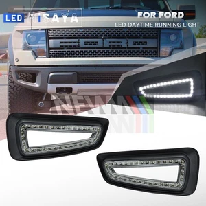 LED DRL Daytime Running Lights Fog Lamp For 2010-2014 Ford F150 Raptor SVT - Picture 1 of 12