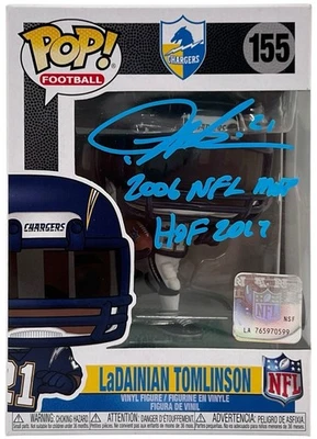 LaDainian Tomlinson Signed Funko Pop w/ "2006 NFL MVP" "HOF 2017" BAS Witnessed - Image 1 of 4