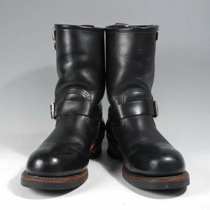 Red Wing Herren US10 D Engineer Biker Stiefel 2268 Schwarz Chrom Leder ASTM E... - Bild 1 von 24