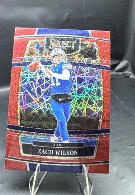 2022 Select Draft Picks Red Lazer Prizm #41 - Concourse Zach Wilson - Image 1 of 3