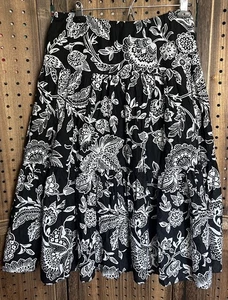 Gonna pull-on a strati Lauren RALPH LAUREN taglia XS floreale boho fairycore Whimsygoth - Foto 1 di 8